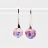 'MONTE ROSA' Oorbellen - Glasjuweel
